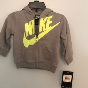 New with tag nike zip up hoodie size 6m